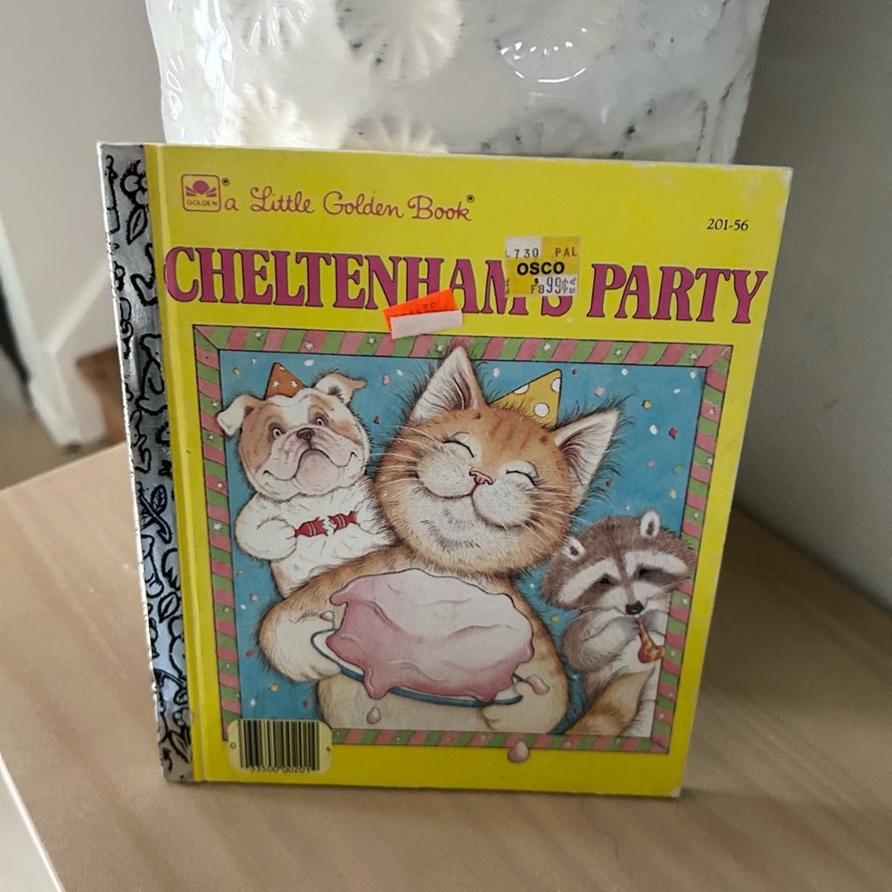 Vintage 1985 Little Golden Book Cheltenham’s Party Jan Wahl Children’s Book